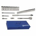 Williams Socket/Tool Set, 33 Pieces, 12-Point, 1/2 Inch Dr JHWMSS-33F